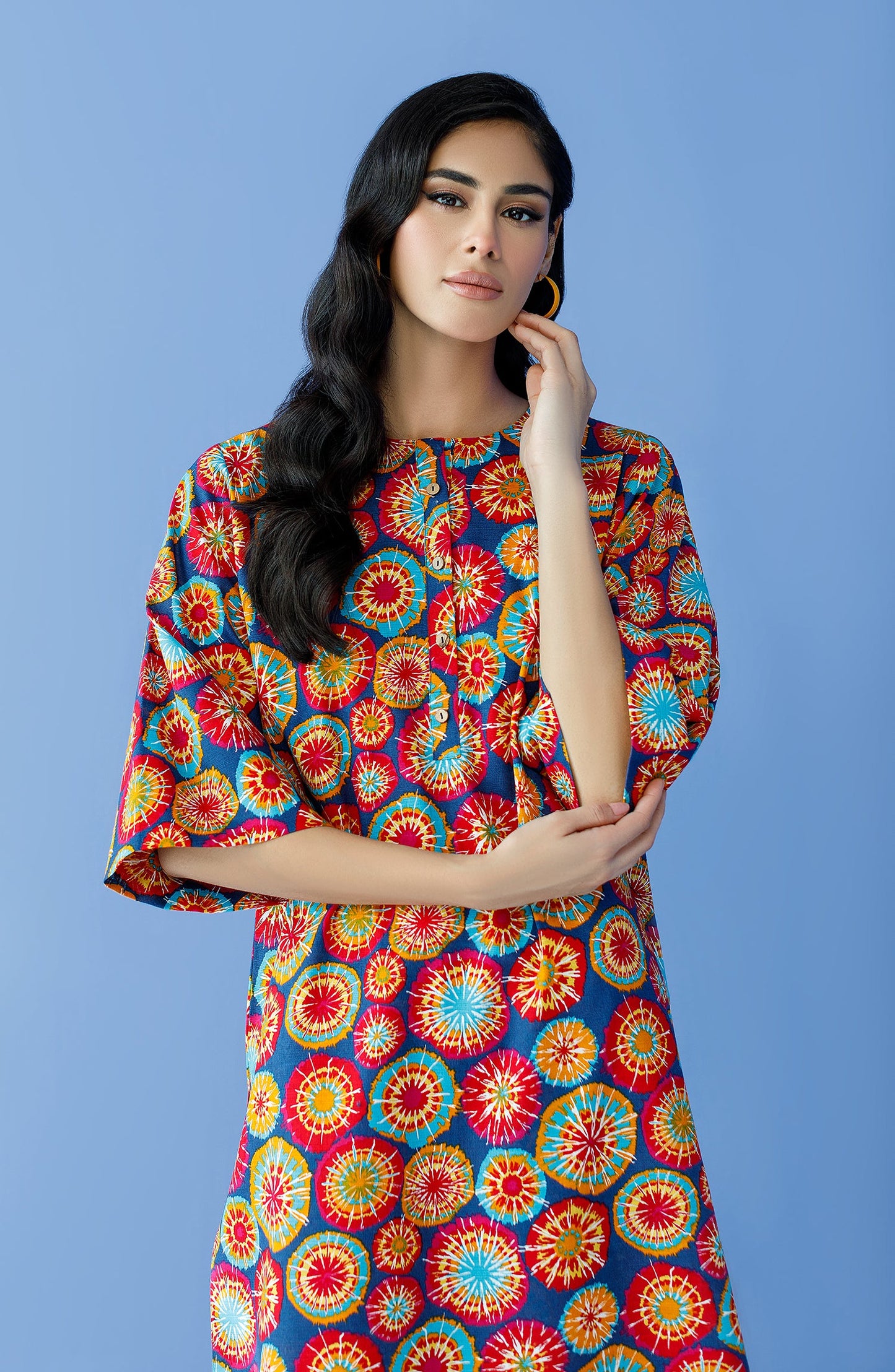Orient - Unstitched 2 Piece Printed Khaddar Shirt and Khaddar Pant