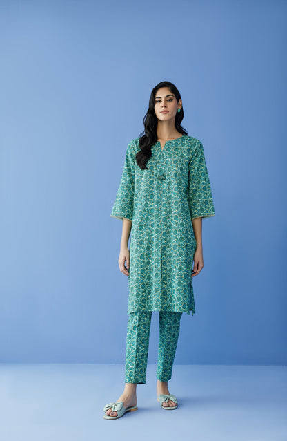 Orient - Stitched 2 Piece Printed Khaddar Shirt and Khaddar Pant