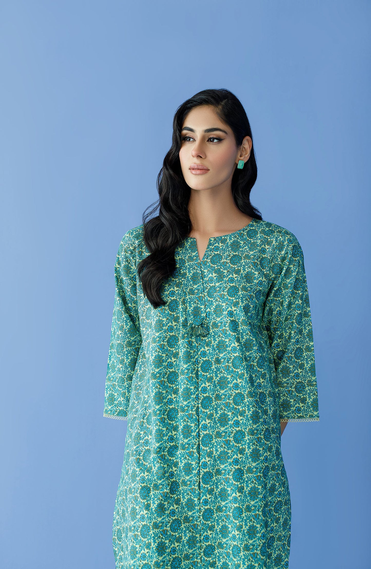 Orient - Stitched 2 Piece Printed Khaddar Shirt and Khaddar Pant