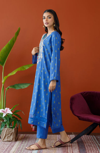 Orient - Unstitched 3 Piece Embroidered Karandi Shirt , Karandi Pant and Karandi Dupatta