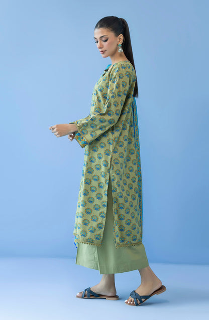 Orient - Unstitched 3 Piece Printed Cambric Shirt , Cambric Pant and Lawn Dupatta