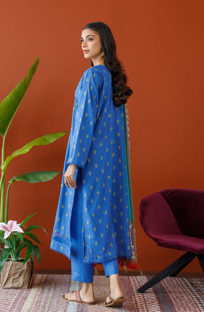 Orient - Unstitched 3 Piece Embroidered Karandi Shirt , Karandi Pant and Karandi Dupatta