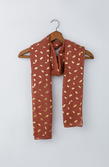 Orient - Stitched 1 Piece Dyed Cotton Scarf