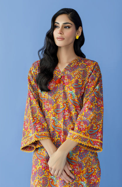 Orient - Stitched 2 Piece Printed Khaddar Shirt and Khaddar Pant