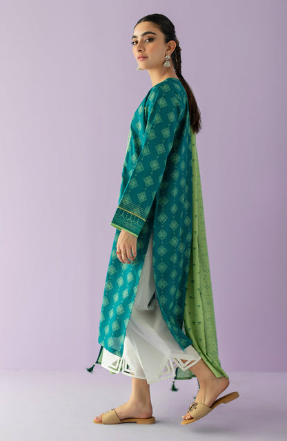 Orient - Unstitched 2 Piece Embroidered Lawn Shirt and Lawn Dupatta