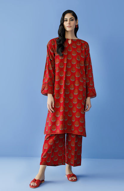 Orient - Stitched 2 Piece Printed Khaddar Shirt and Khaddar Pant