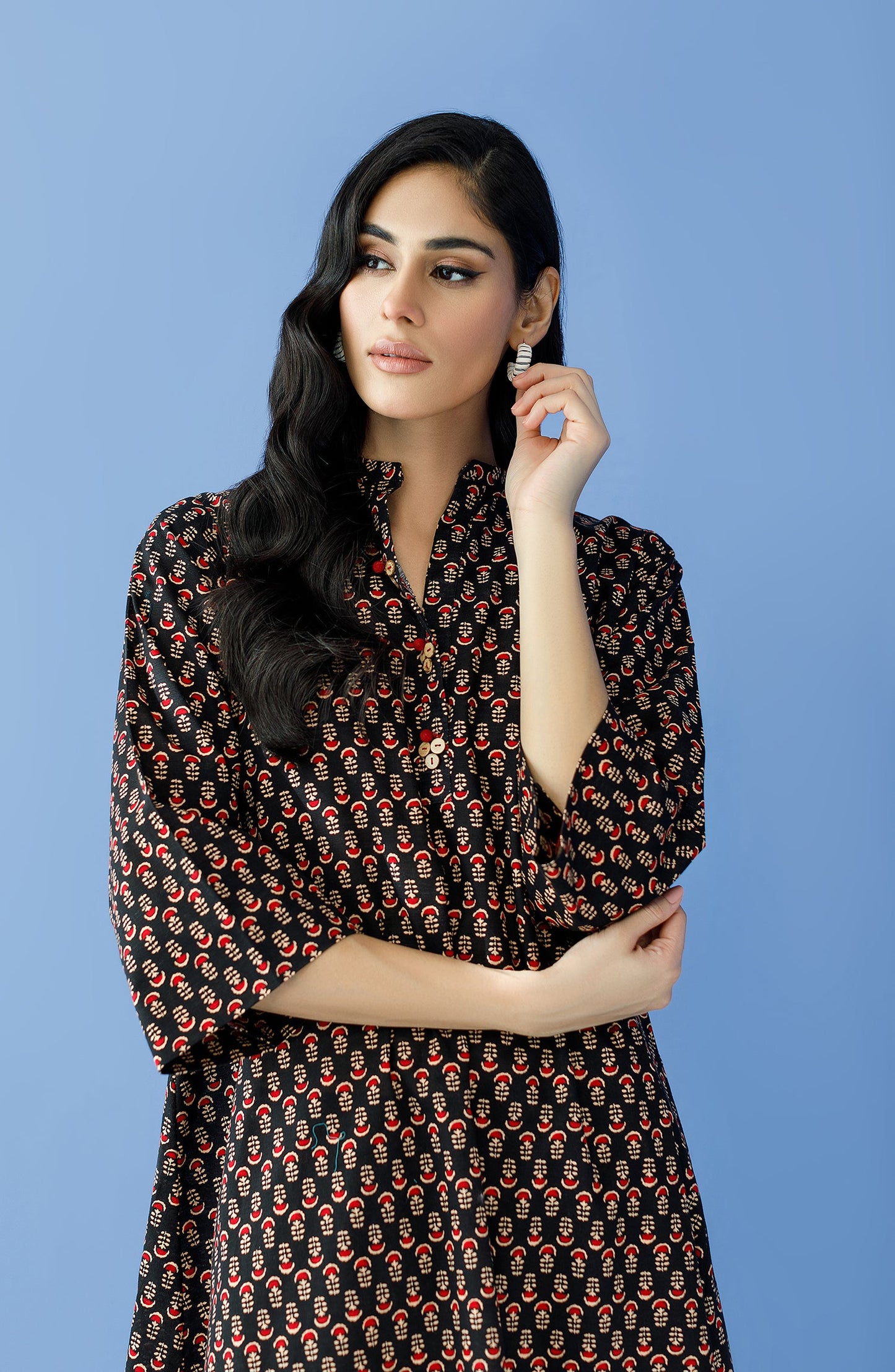 Orient - Unstitched 2 Piece Printed Khaddar Shirt and Khaddar Pant