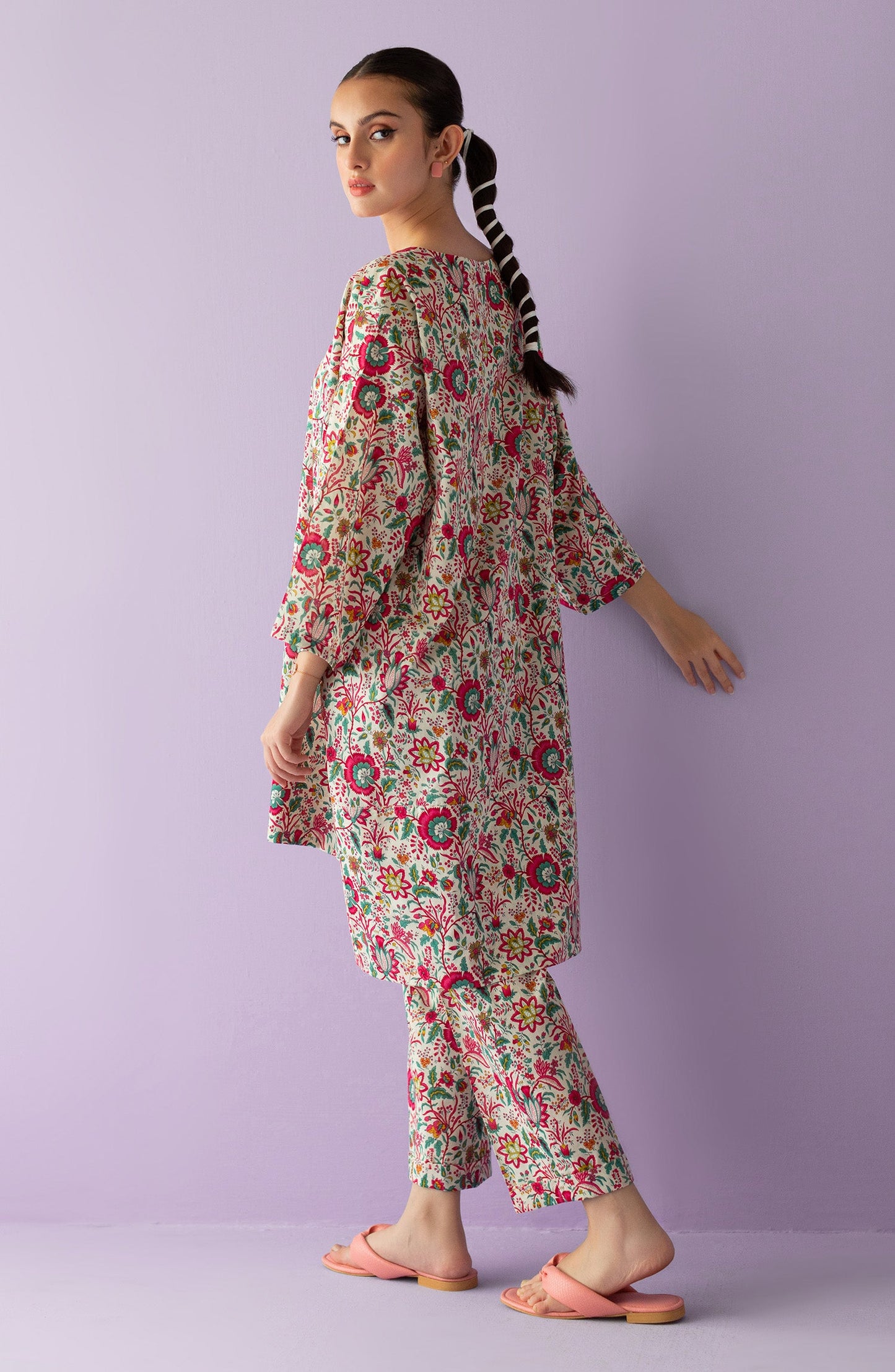 Orient - Stitched 2 Piece Printed Cambric Shirt and Cambric Pant