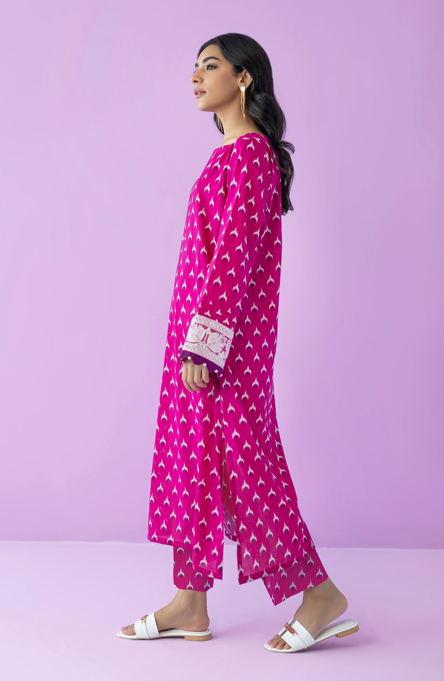 Orient - Stitched 2 Piece Embroidered Cambric Shirt and Cambric Pant