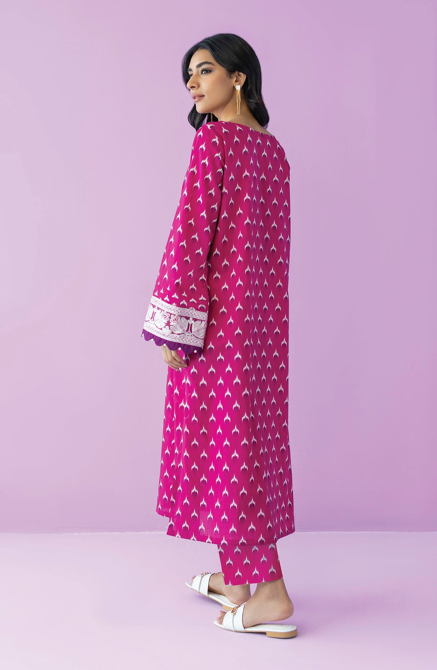Orient - Stitched 2 Piece Embroidered Cambric Shirt and Cambric Pant