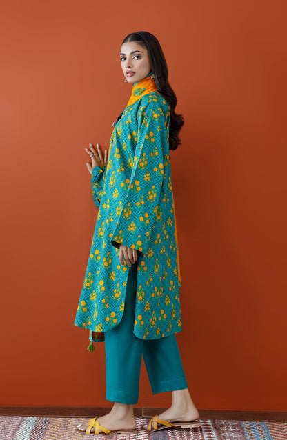 Orient - Unstitched 3 Piece Printed Cottel Shirt , Cottel Pant and Cottel Dupatta