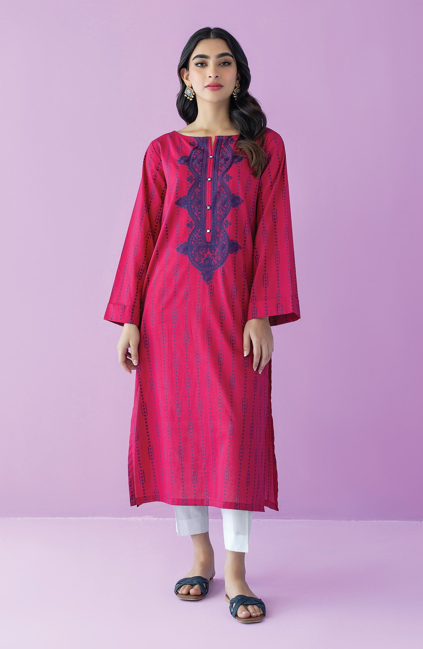 Orient - Stitched 1 Piece Embroidered Lawn Shirt