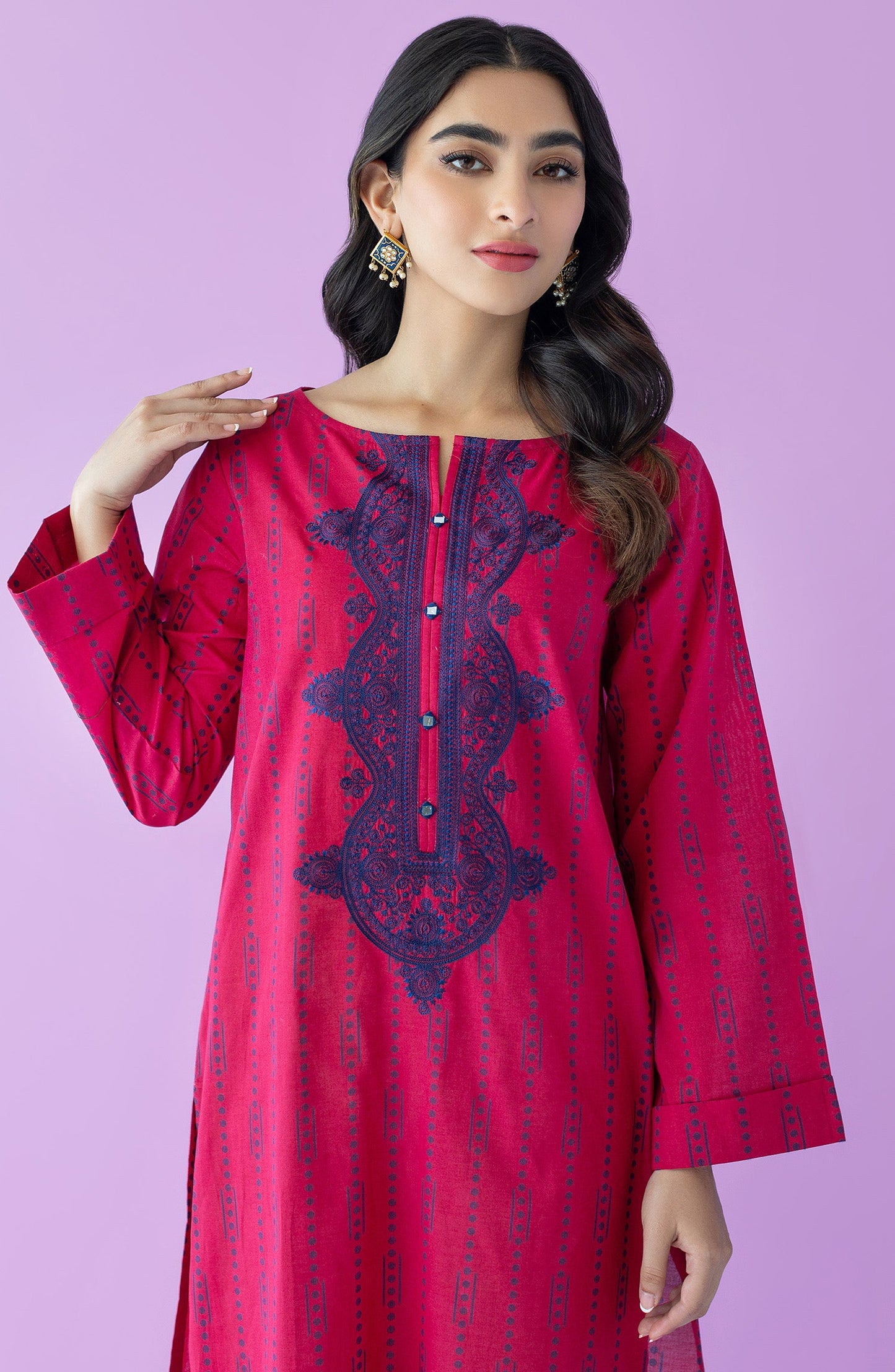 Orient - Stitched 1 Piece Embroidered Lawn Shirt