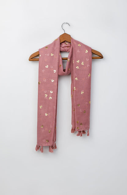 Orient - Stitched 1 Piece Dyed Cotton Scarf