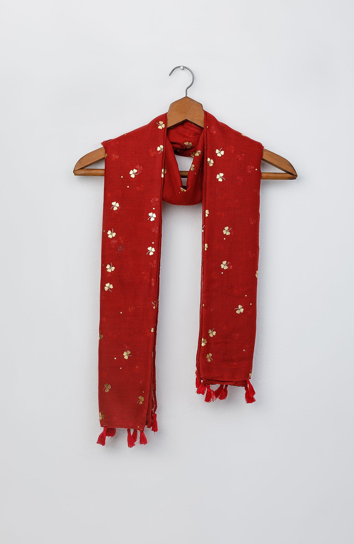 Orient - Stitched 1 Piece Dyed Cotton Scarf