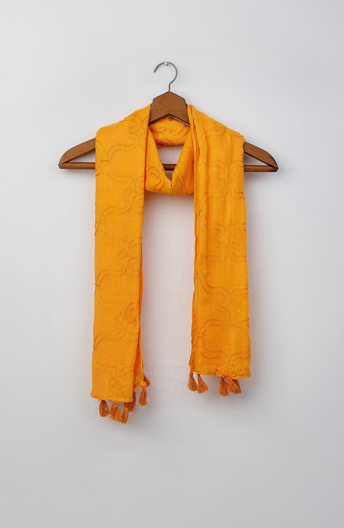 Orient - Stitched 1 Piece Dyed Cotton Scarf