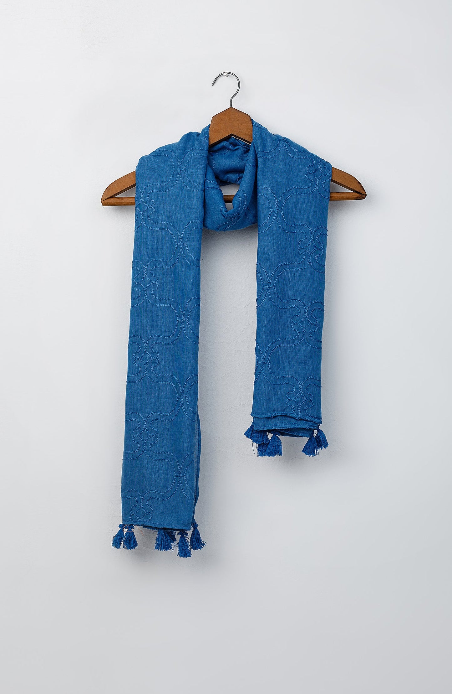 Orient - Stitched 1 Piece Dyed Cotton Scarf