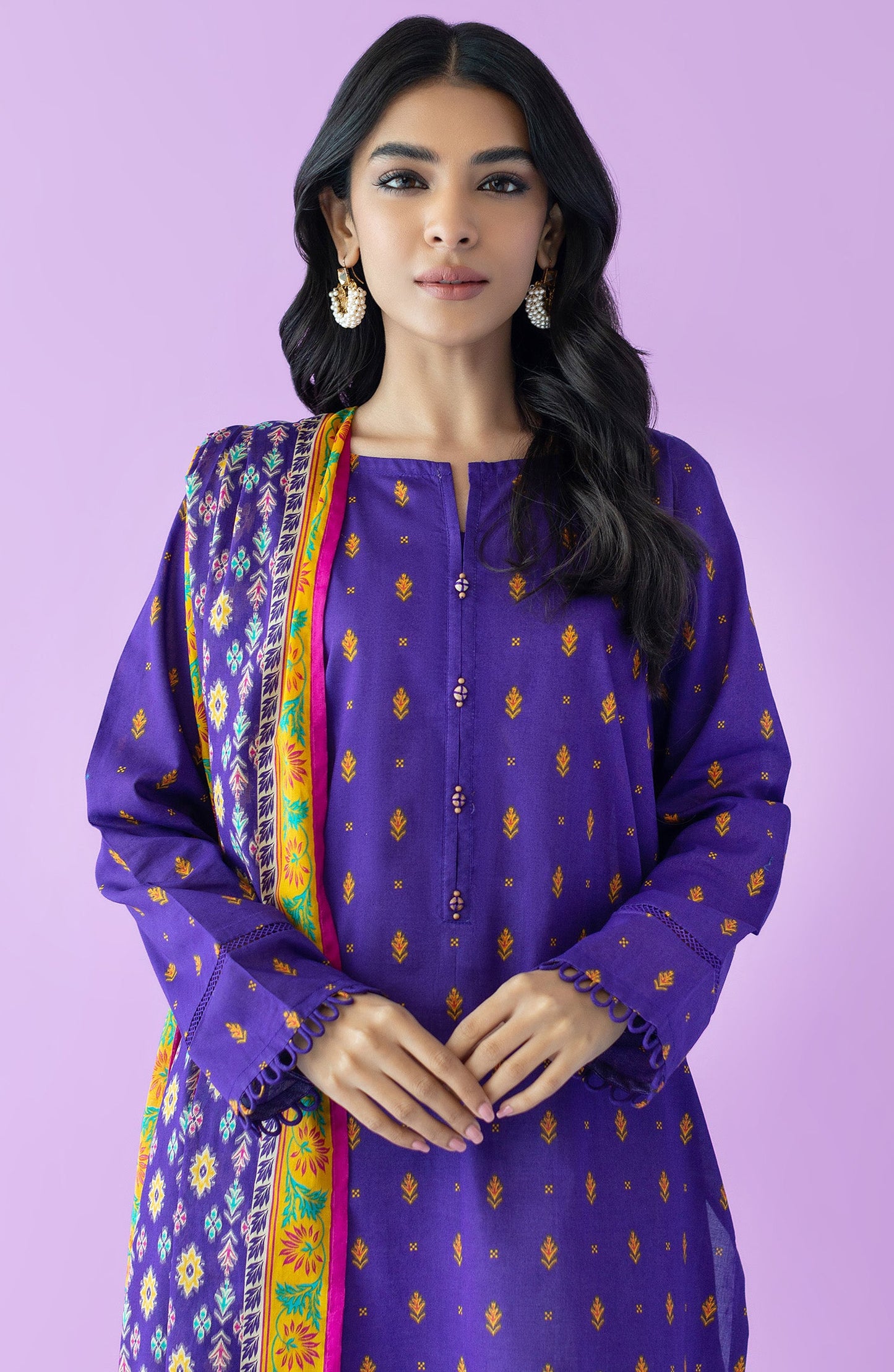 Orient - Stitched 2 Piece Printed Lawn Shirt and Lawn Dupatta