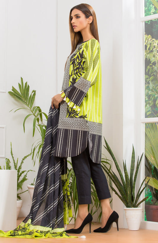Orient - Unstitched 2 Piece Printed Cambric Shirt and Lawn Dupatta