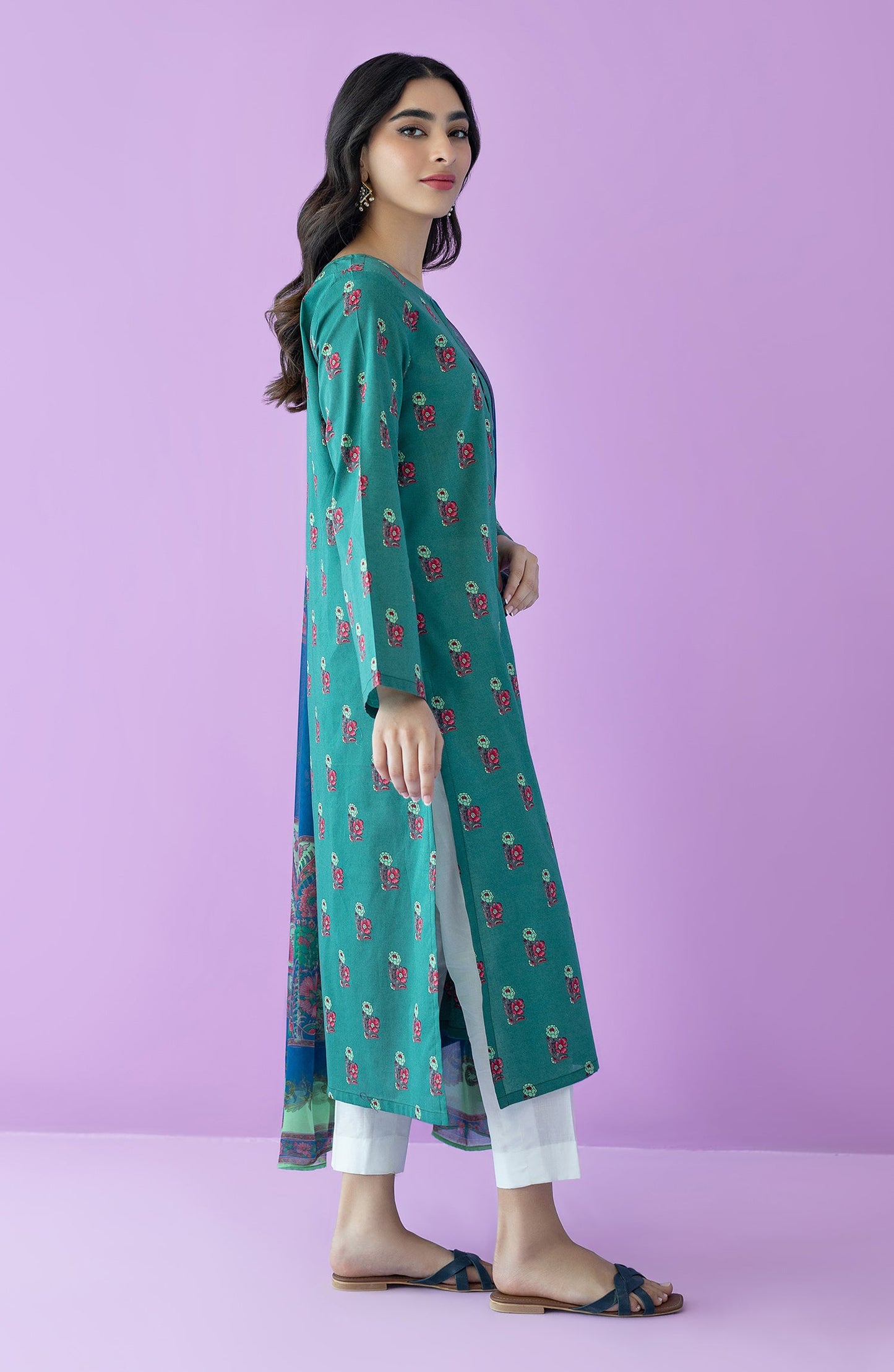 Orient - Unstitched 2 Piece Printed Lawn Shirt and Chiffon Dupatta