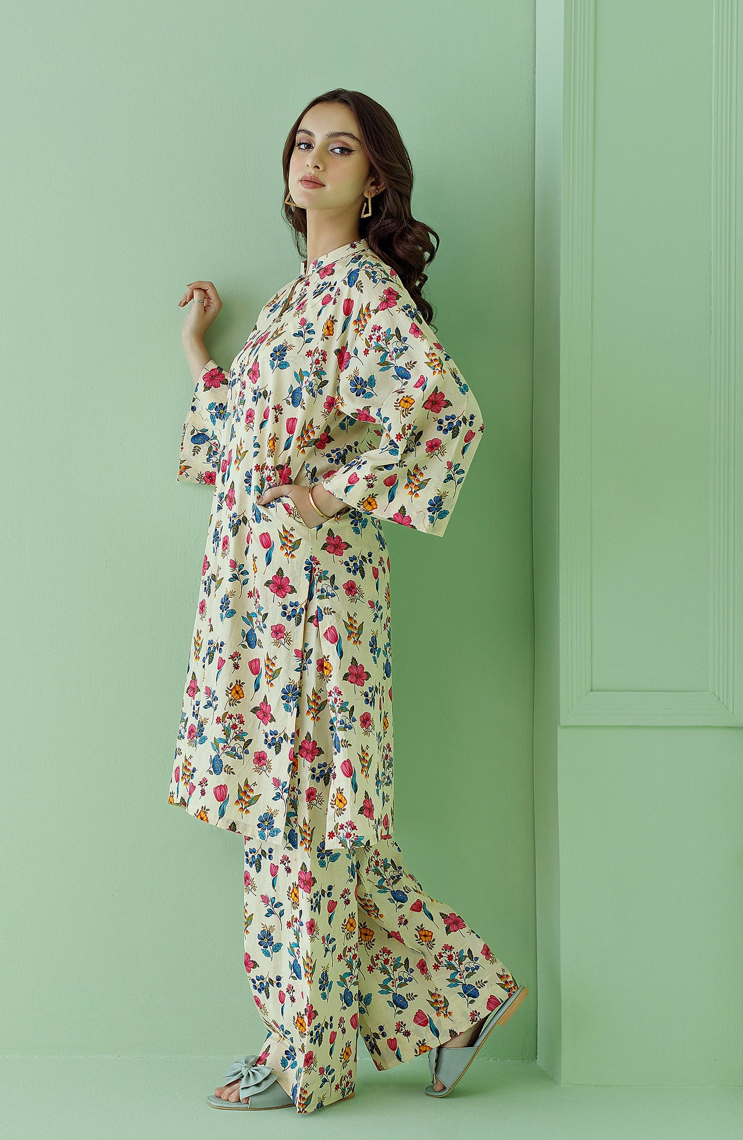 Orient - Unstitched 2 Piece Printed Lawn Shirt and Lawn Pant