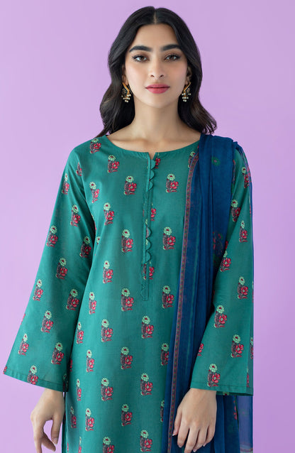 Orient - Unstitched 2 Piece Printed Lawn Shirt and Chiffon Dupatta