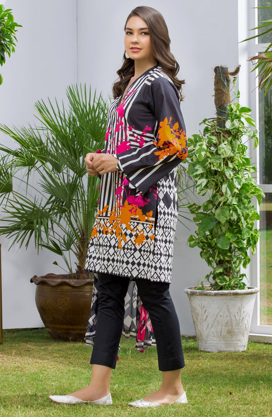 Orient - Unstitched 2 Piece Printed Cambric Shirt and Chiffon Dupatta