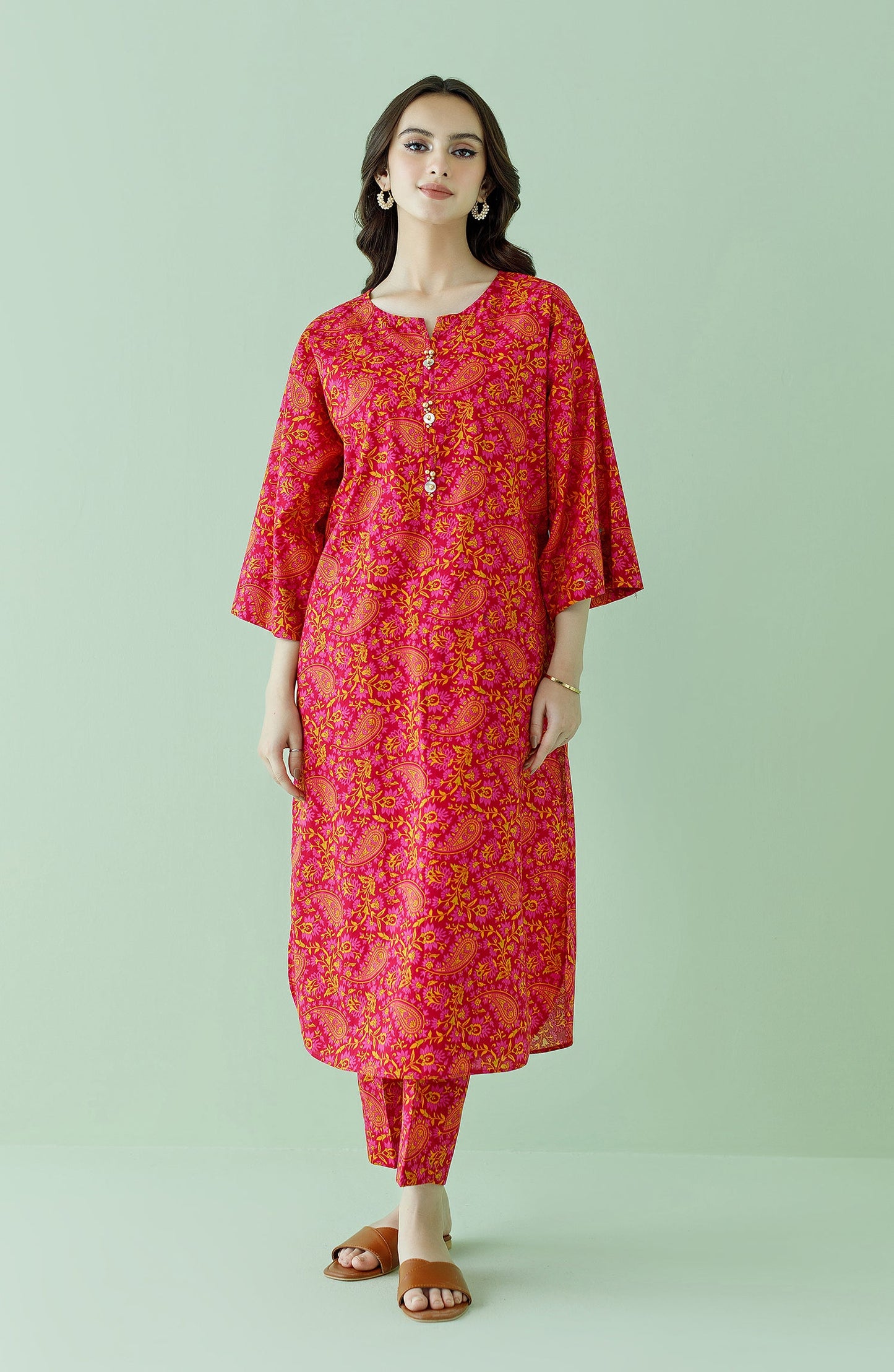 Orient - Unstitched 2 Piece Printed Lawn Shirt and Lawn Pant