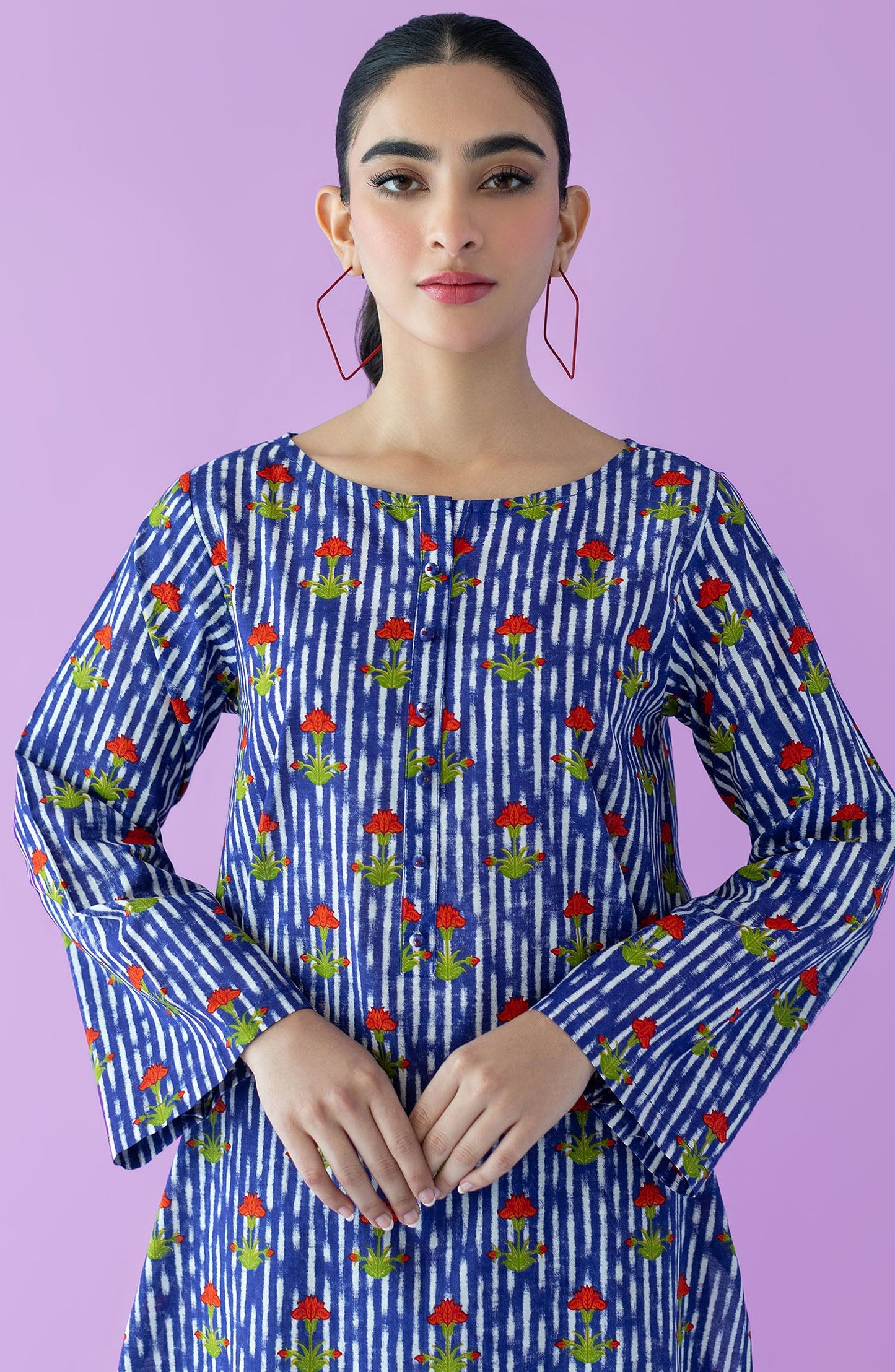 Orient - Unstitched 2 Piece Printed Lawn Shirt and Lawn Pant