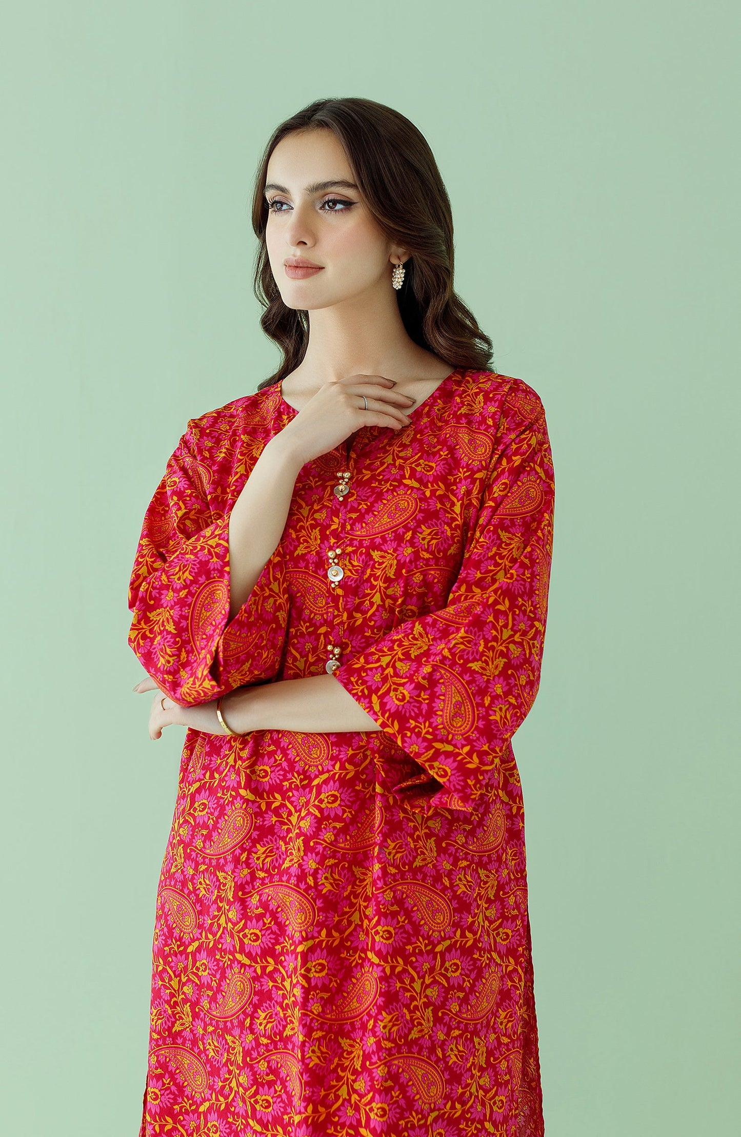 Orient - Unstitched 2 Piece Printed Lawn Shirt and Lawn Pant