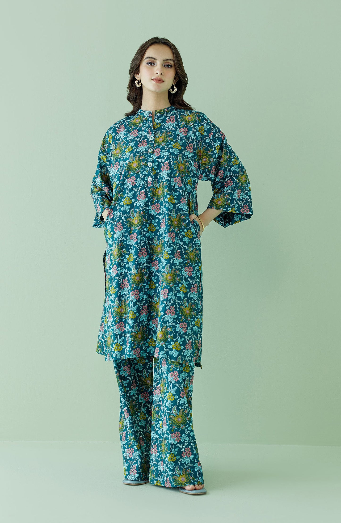 Orient - Stitched 2 Piece Printed Lawn Shirt and Lawn Pant