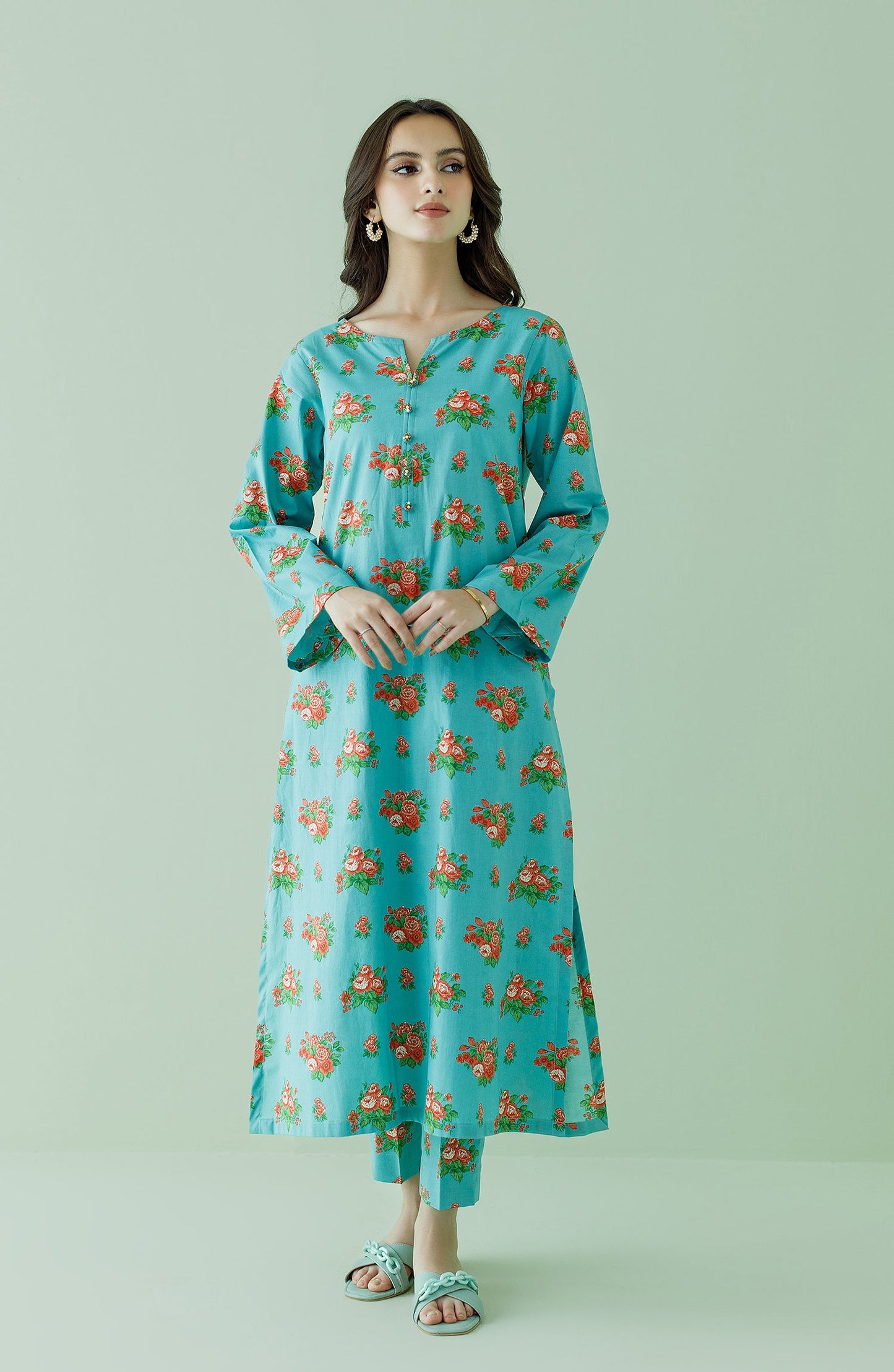 Orient - Unstitched 2 Piece Printed Lawn Shirt and Lawn Pant