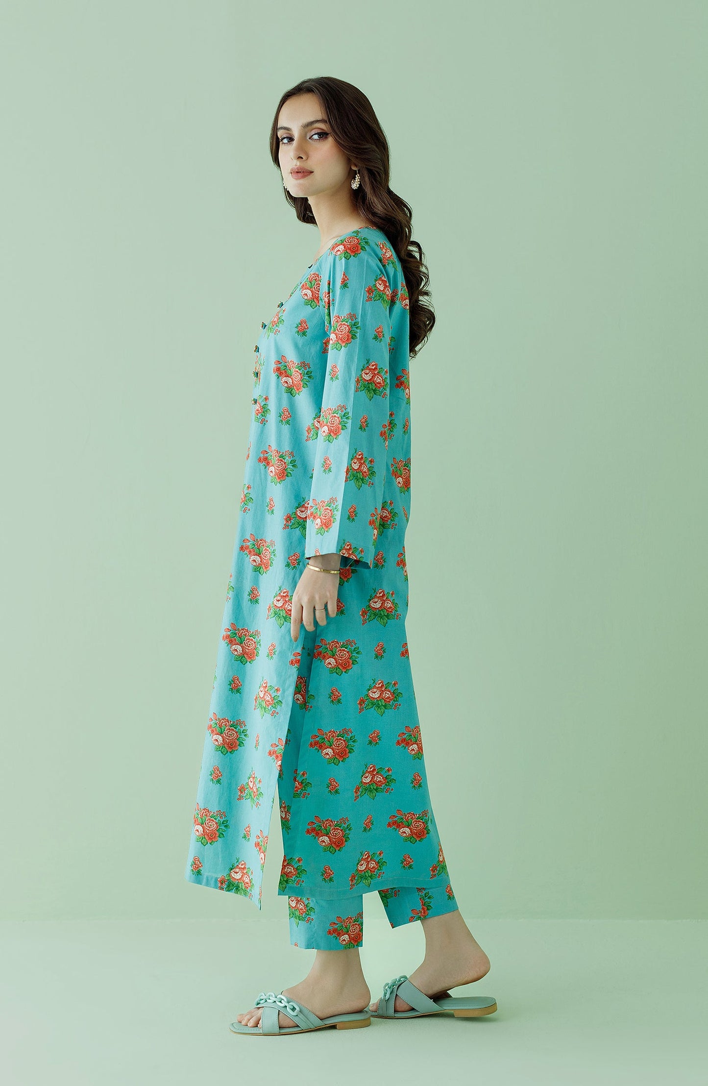 Orient - Unstitched 2 Piece Printed Lawn Shirt and Lawn Pant