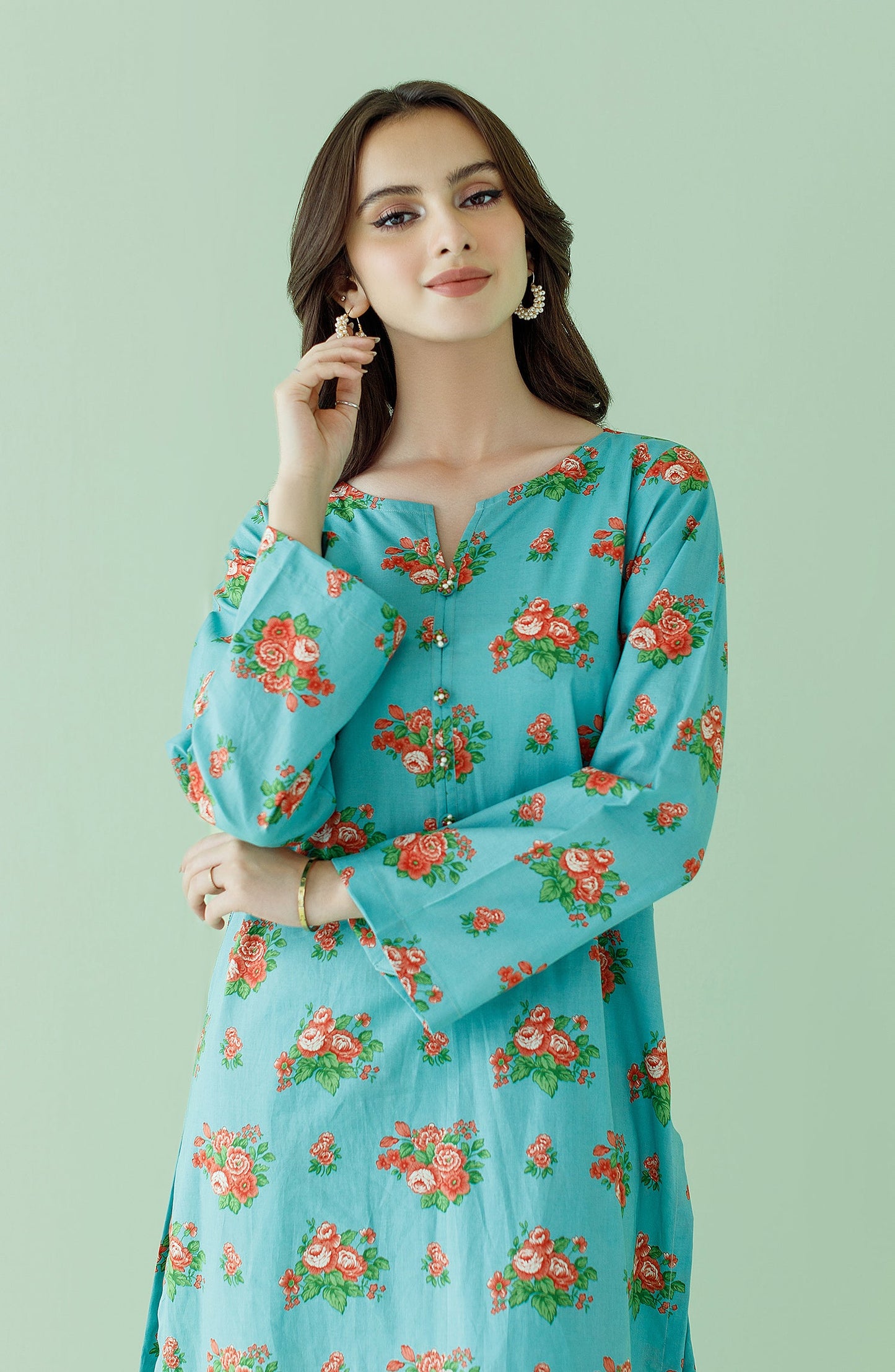 Orient - Unstitched 2 Piece Printed Lawn Shirt and Lawn Pant