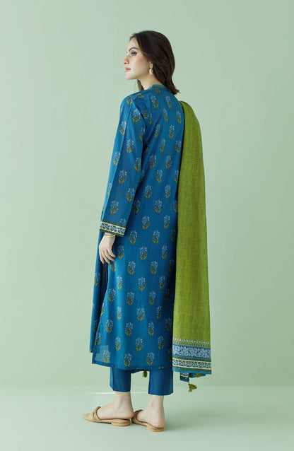 Orient - Stitched 3 Piece Printed Lawn Shirt , Cambric Pant and Lawn Dupatta
