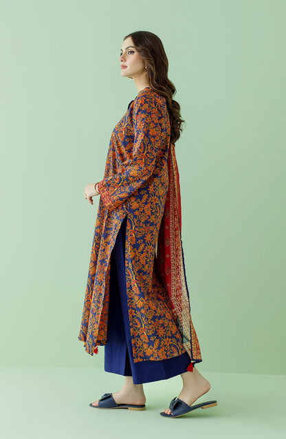 Orient - Unstitched 3 Piece Printed Lawn Shirt , Cambric Pant and Lawn Dupatta