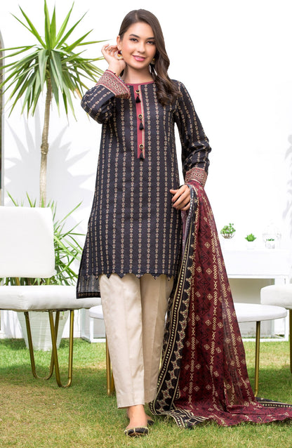 Orient - Unstitched 2 Piece Printed Lawn Shirt, Chiffon Dupatta