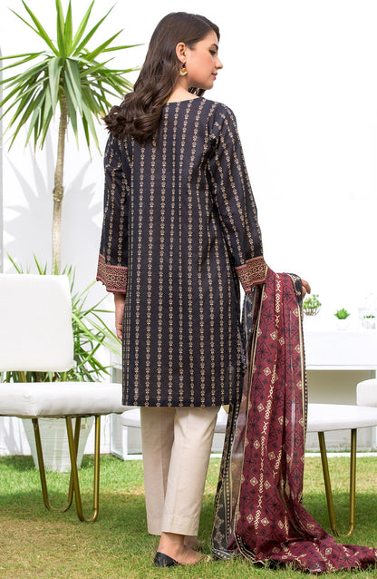 Orient - Unstitched 2 Piece Printed Lawn Shirt, Chiffon Dupatta