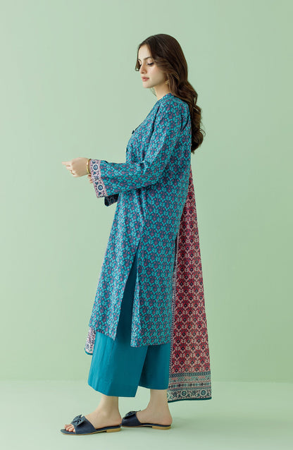 Orient - Stitched 3 Piece Printed Lawn Shirt , Cambric Pant and Lawn Dupatta