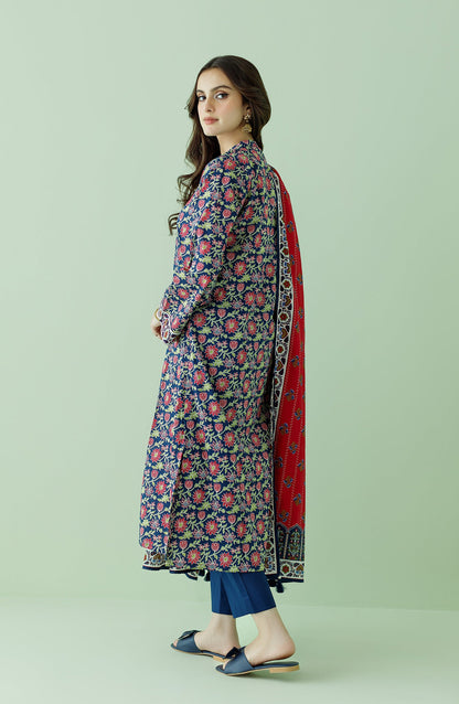 Orient - Stitched 3 Piece Printed Lawn Shirt , Cambric Pant and Lawn Dupatta