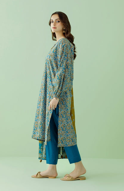 Orient - Unstitched 3 Piece Printed Lawn Shirt , Cambric Pant and Lawn Dupatta