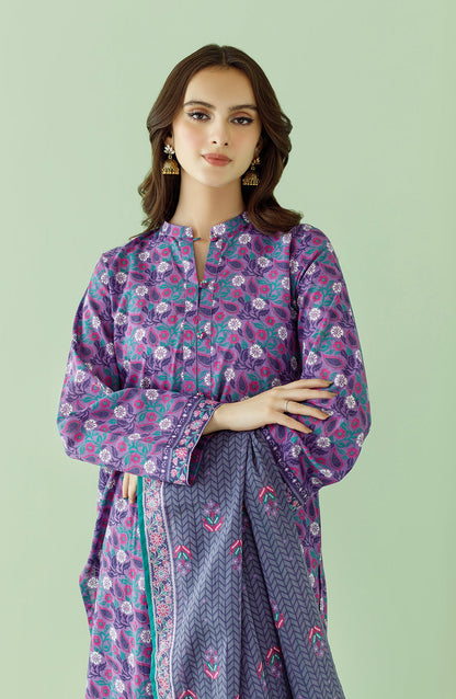 Orient - Unstitched 3 Piece Printed Lawn Shirt , Cambric Pant and Lawn Dupatta