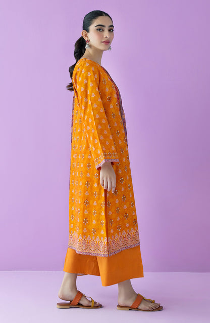 Orient - Unstitched 3 Piece Embroidered Lawn Shirt , Cambric Pant and Chiffon Dupatta