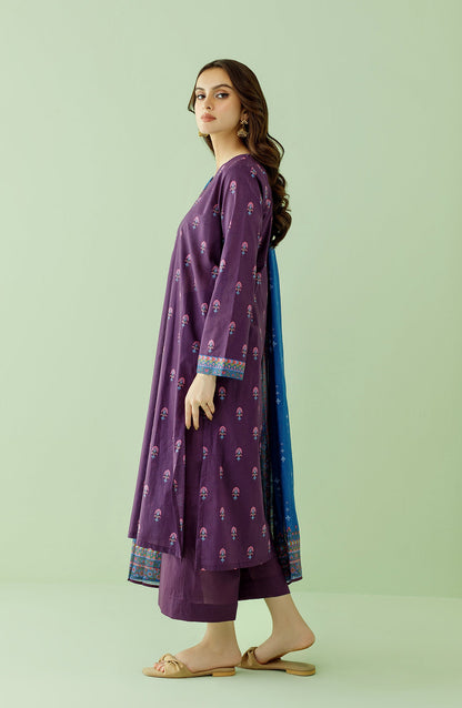 Orient - Unstitched 3 Piece Printed Lawn Shirt , Cambric Pant and Lawn Dupatta