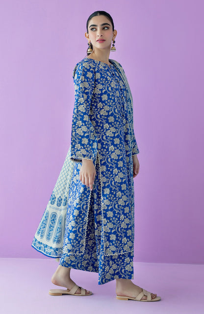 Orient - Stitched 3 Piece Printed Lawn Shirt , Cambric Pant and Lawn Dupatta