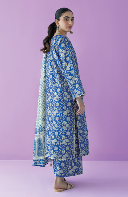 Orient - Stitched 3 Piece Printed Lawn Shirt , Cambric Pant and Lawn Dupatta