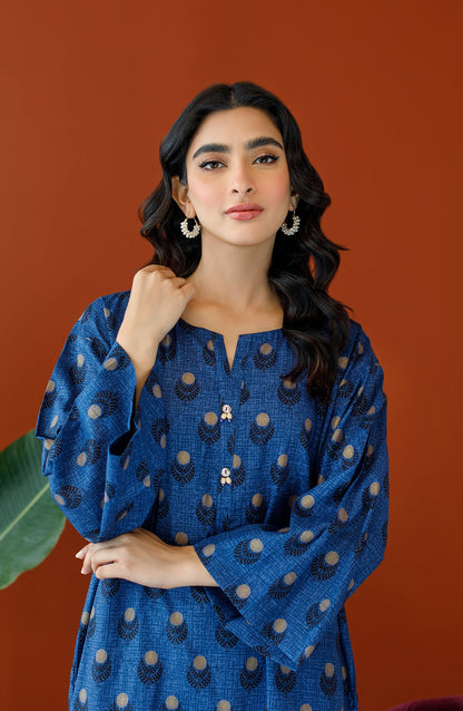Orient - Unstitched 2 Piece Printed Cotton Slub Shirt and Cotton Pant