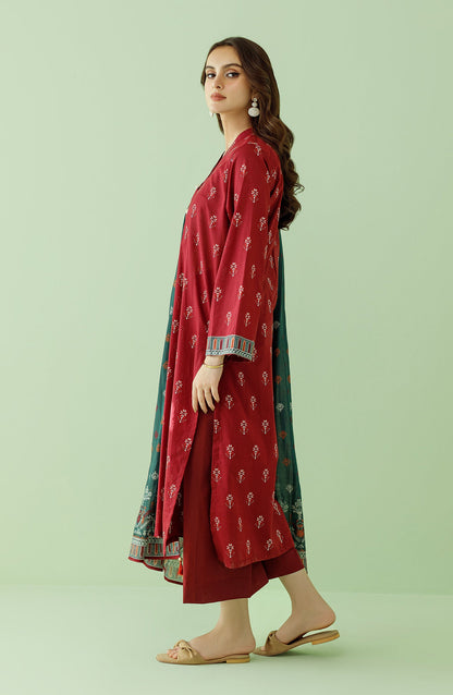 Orient - Unstitched 3 Piece Printed Lawn Shirt , Cambric Pant and Lawn Dupatta