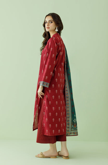 Orient - Unstitched 3 Piece Printed Lawn Shirt , Cambric Pant and Lawn Dupatta