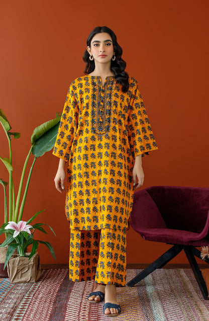 Orient - Stitched 2 Piece Embroidered Khaddar Shirt and Khaddar Pant